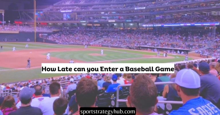 how late can you enter a baseball game